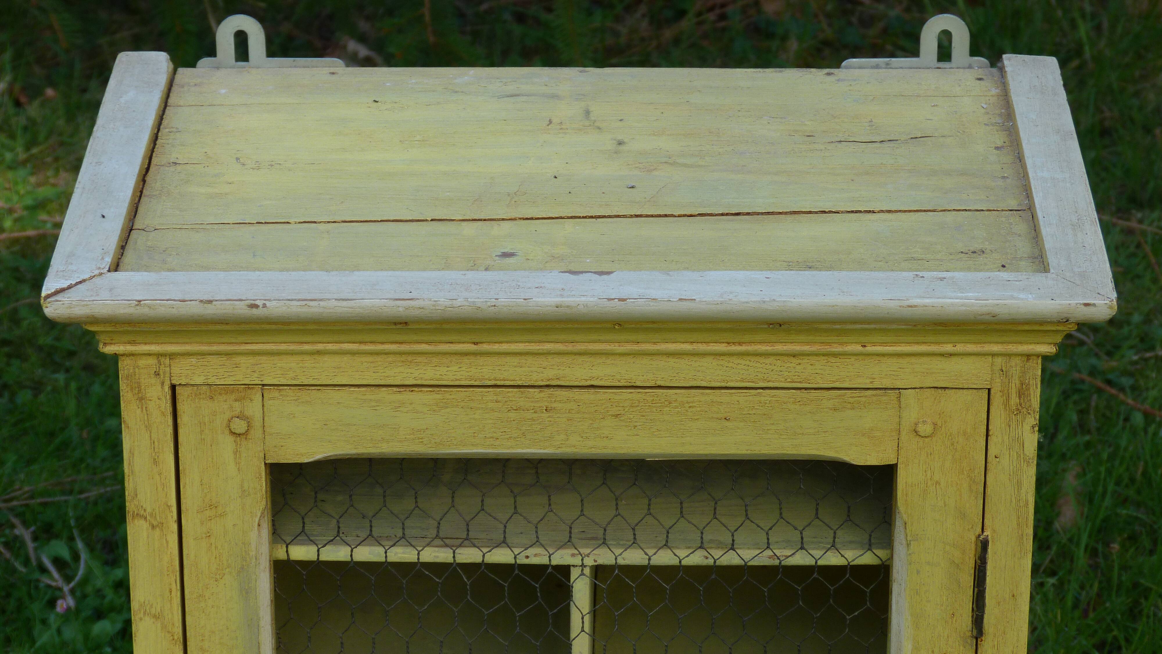 Former toilet cabinet screened door