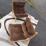 Vintage velvet heater brown year 1970