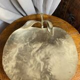 Large brass bowl, in the shape of an apple