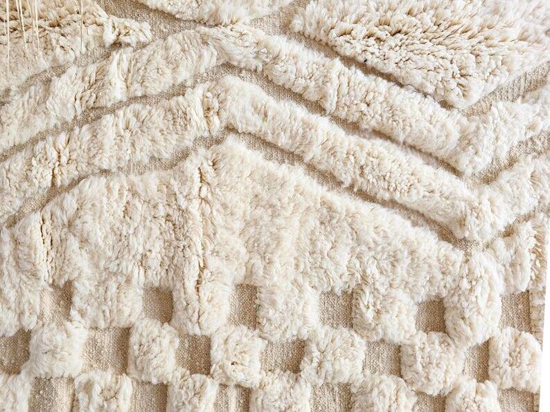 Tapis beni mrirt tissé main traditionnelle taille 150 x 250 cm