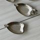 Set of 4 silver-plated swan bowls