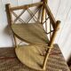 Corner shelf in rattan