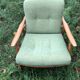 Fauteuils scandinaves bois blond vintage Années 60