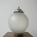 Lampe en verre diffus du milieu du siècle
