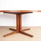 Very large Danish dining table in teak, oval and extendable, Dyrlund.