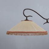 Osvaldo Borsani adjustable floor lamp brass & cherry wood 1950s