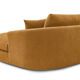 Belem meridian sofa by bobo chic in textured ochre fabric.