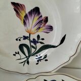 Antique Longchamp plates – “Tulips” model – 1950s-1960s
