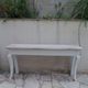 Console with a weathered grey cotton base, top in bleached walnut.