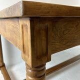 Oak work table, 1850
