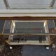 Brass and glass dessert table