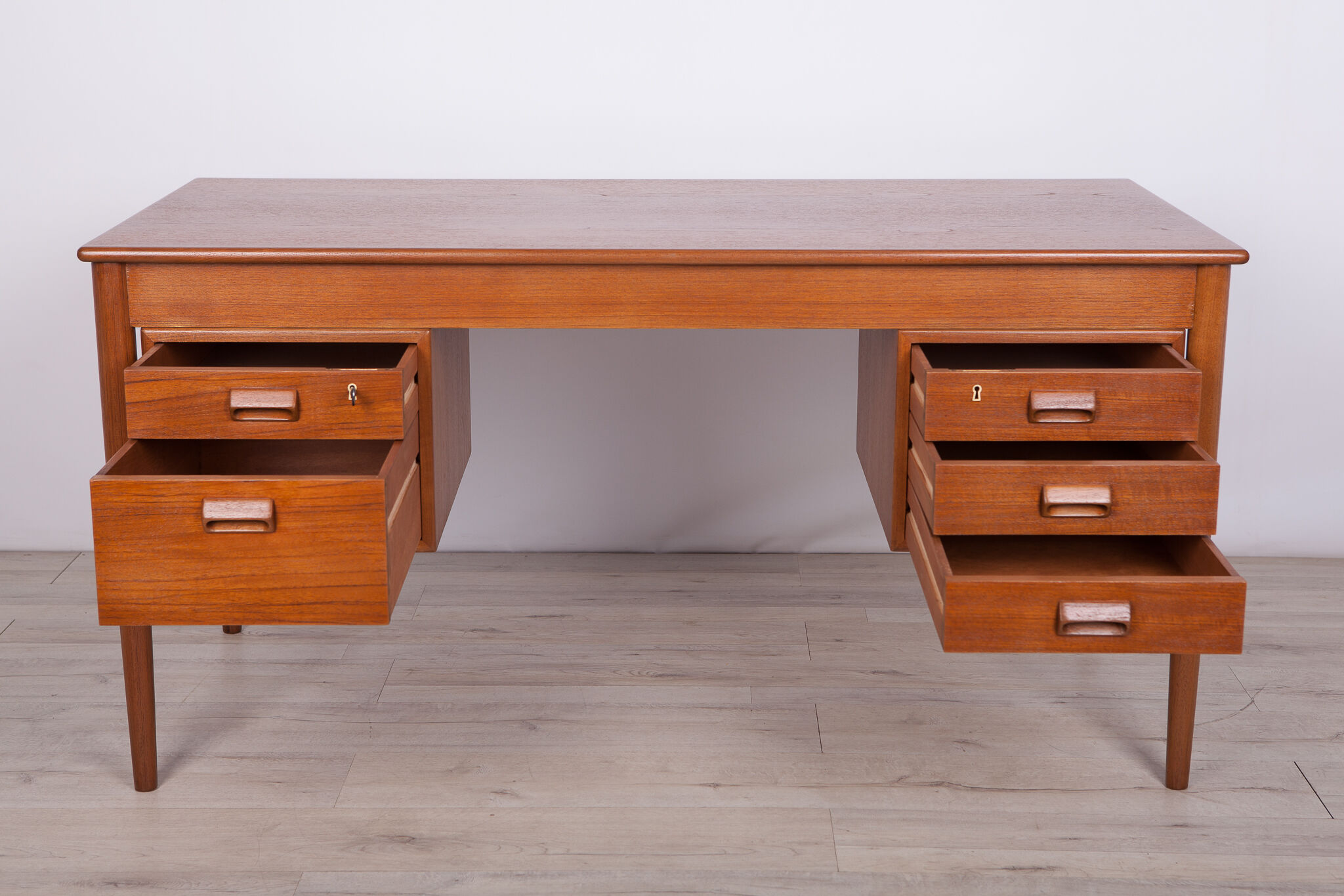 Danish teak desk by Børge Mogensen Søborg Furniture, 1960s