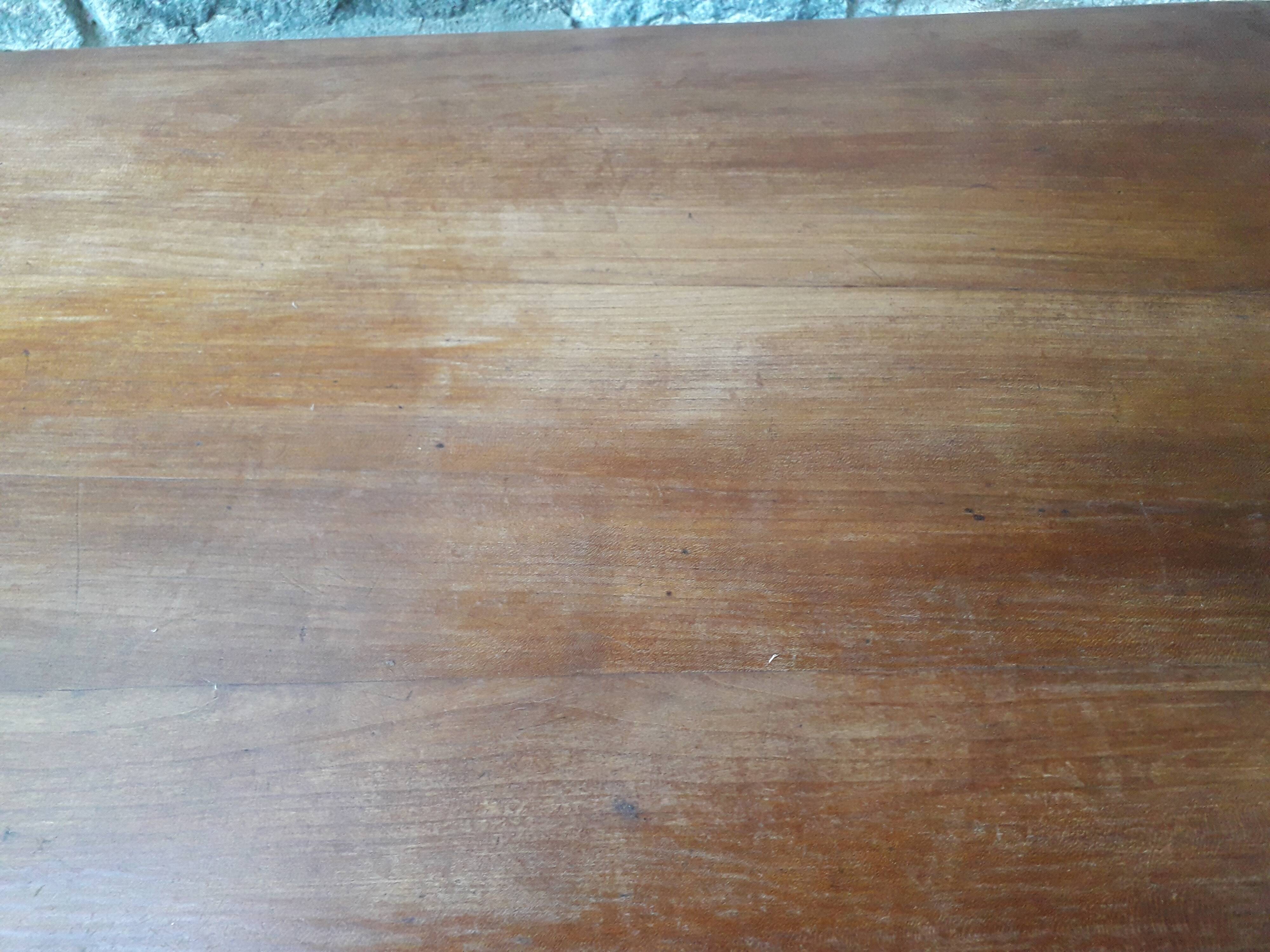 Wooden bistro table, legs turned 125 cm