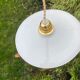 Suspension vintage en opaline blanche