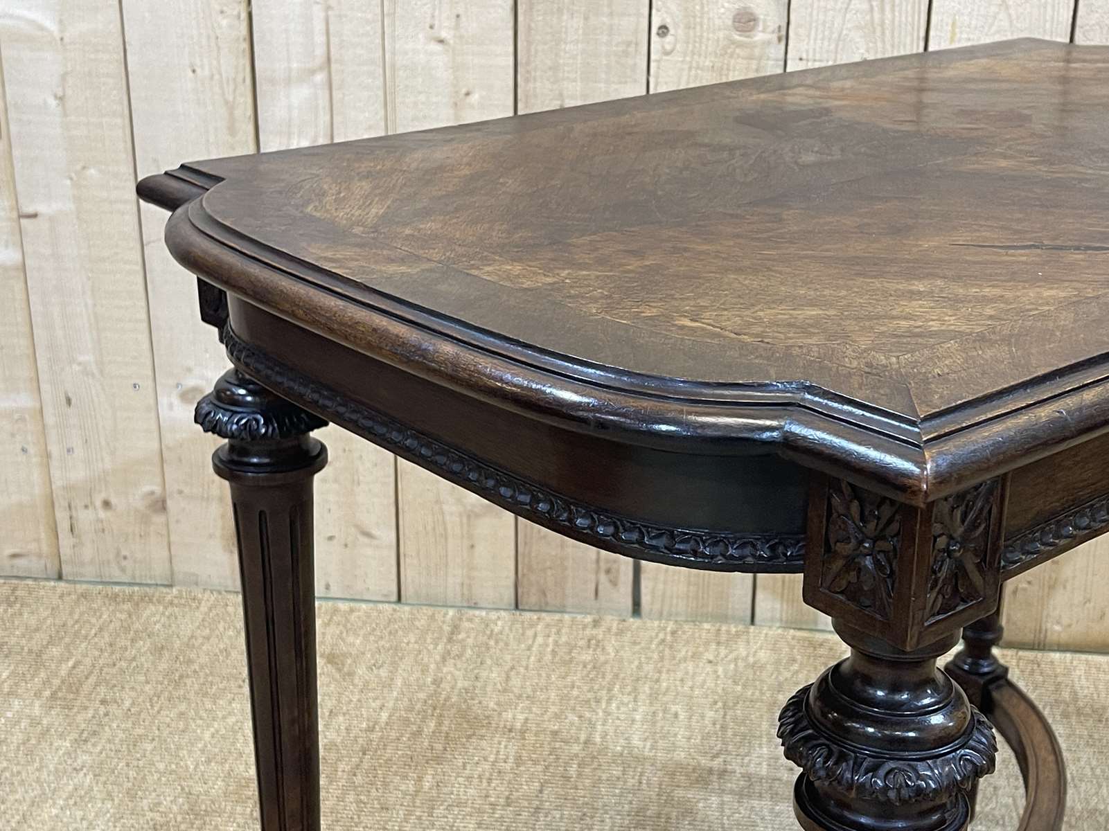 Table desk-Pedestal table style Louis XVI early twentieth century in beech