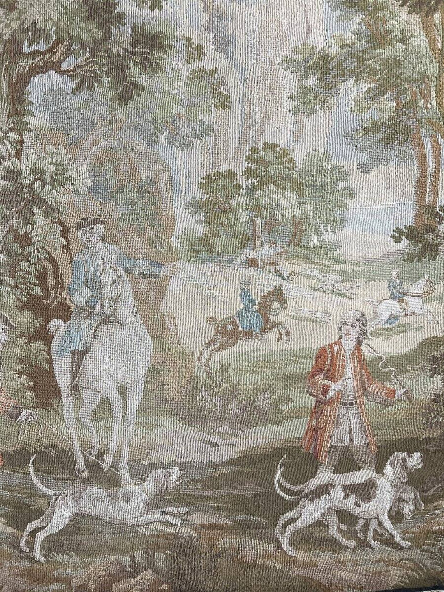 Tapisserie murale « Scène de chasse », style Louis XV, XXe siècle
