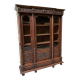 Antique Neo-Renaissance bookcase, display cabinet, walnut