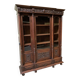 Antique Neo-Renaissance bookcase, display cabinet, walnut