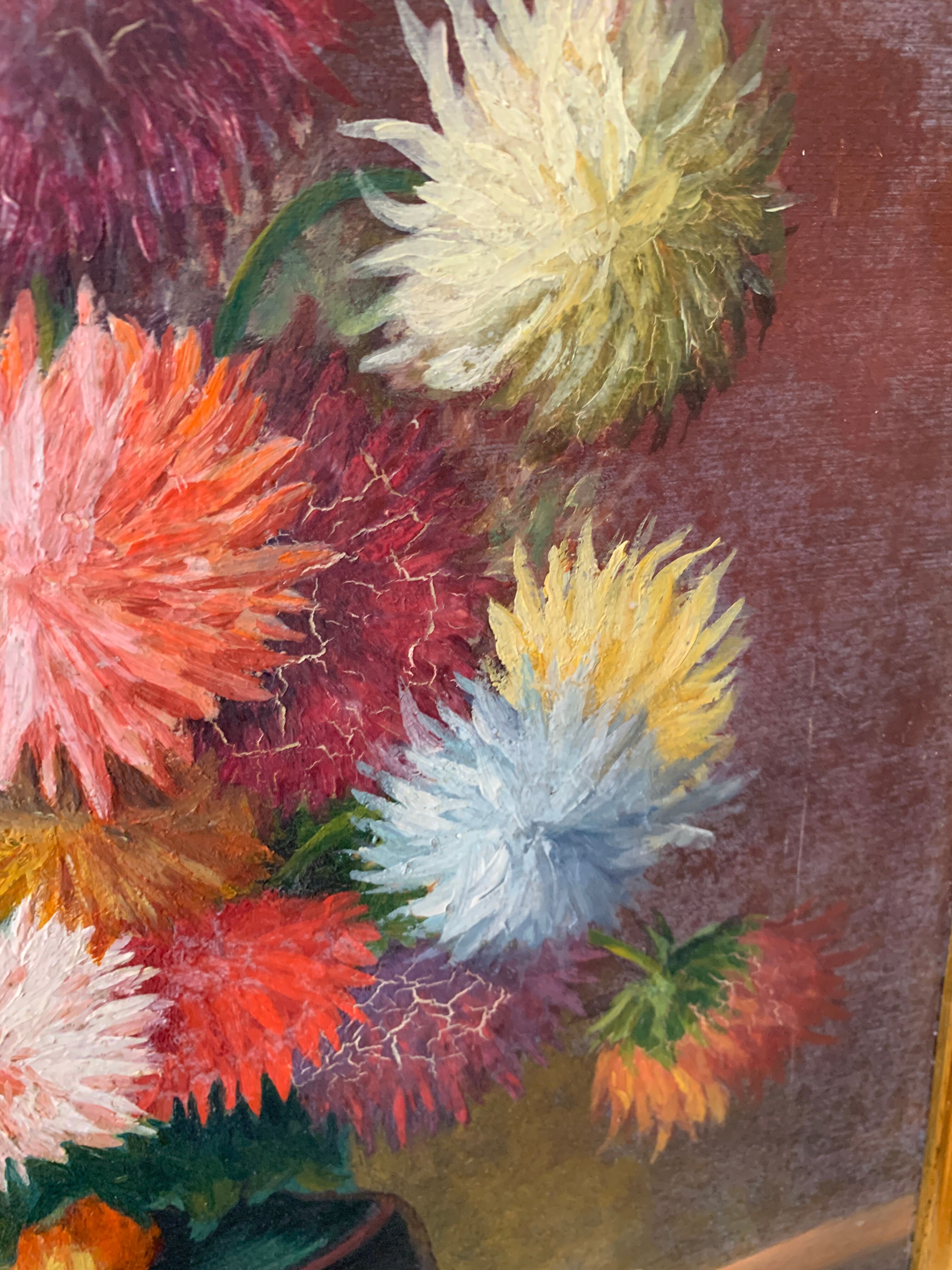 Ancient flower painting