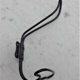 Vintage coat in black lacquered iron wire