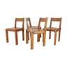 Set of 4 chairs s24 by Pierre Chapo