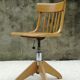 Stoll office chair, swivelling and adjustable in height