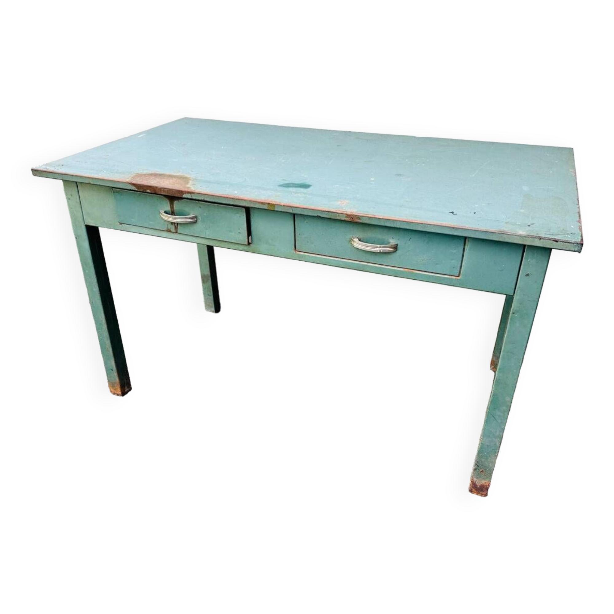 Bureau industrielle table vintage