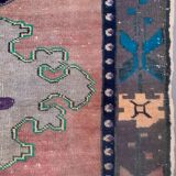 Old turkish Oushak rug 148x85 cm vintage