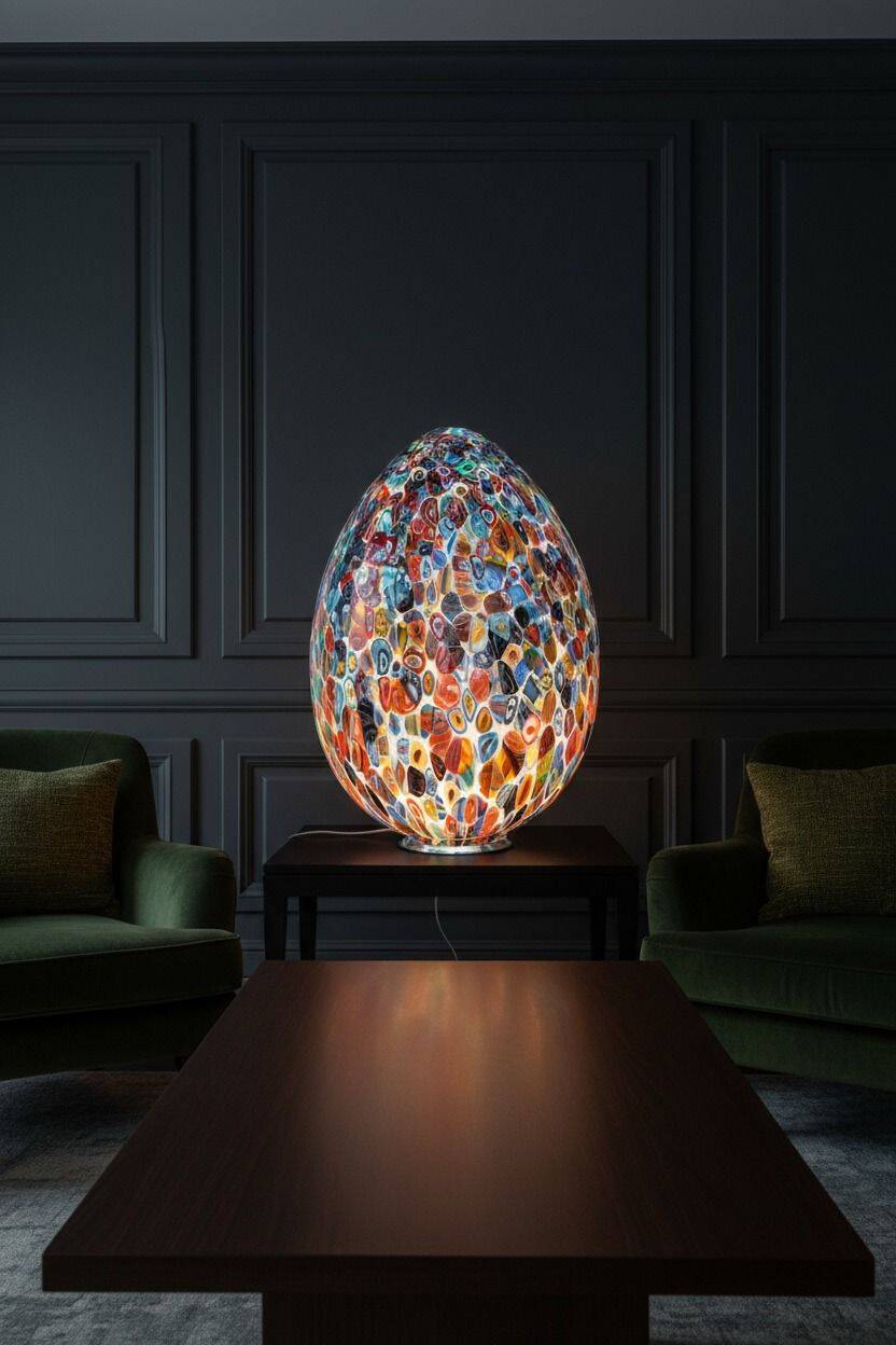 Lampe en verre de Murano