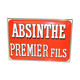 Enamelled plaque "first son absinthe"