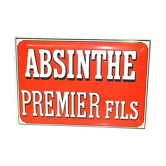 Enamelled plaque "first son absinthe"