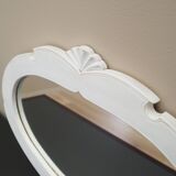 Miroir dans un cadre en pin, design danois, années 1960, production : Danemark