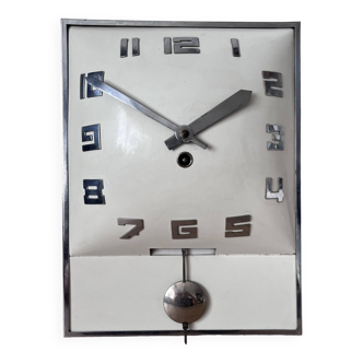 1920s Functionalist wall clock RARE, Czechoslovakia