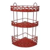 Iron corner shelf