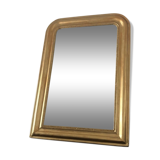 Miroir ancien Louis Philippe perlé doré vintage 56x80cm