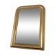 Miroir ancien Louis Philippe perlé doré vintage 56x80cm