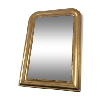 Former Louis Philippe vintage gold beaded mirror  56x80cm
