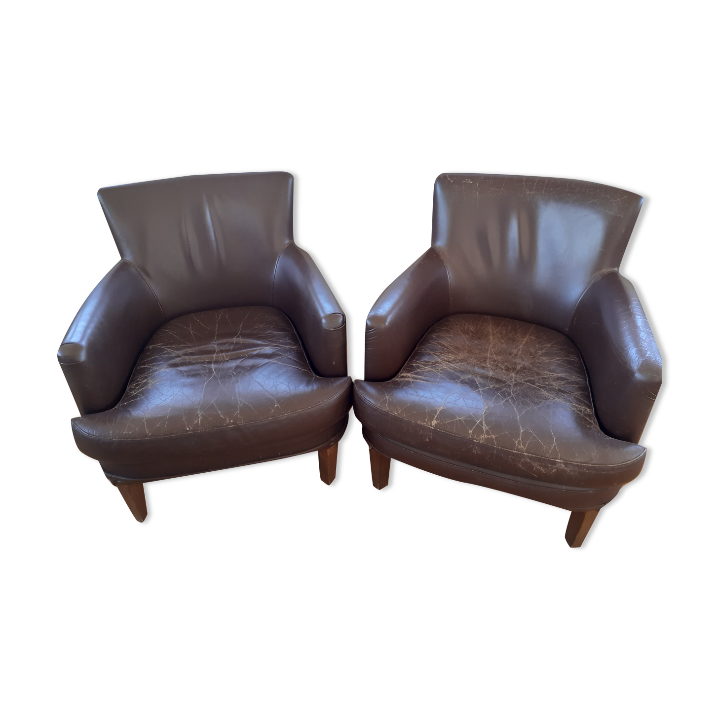 Pair of sky armchairs