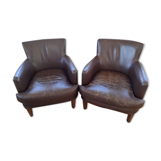 Pair of sky armchairs