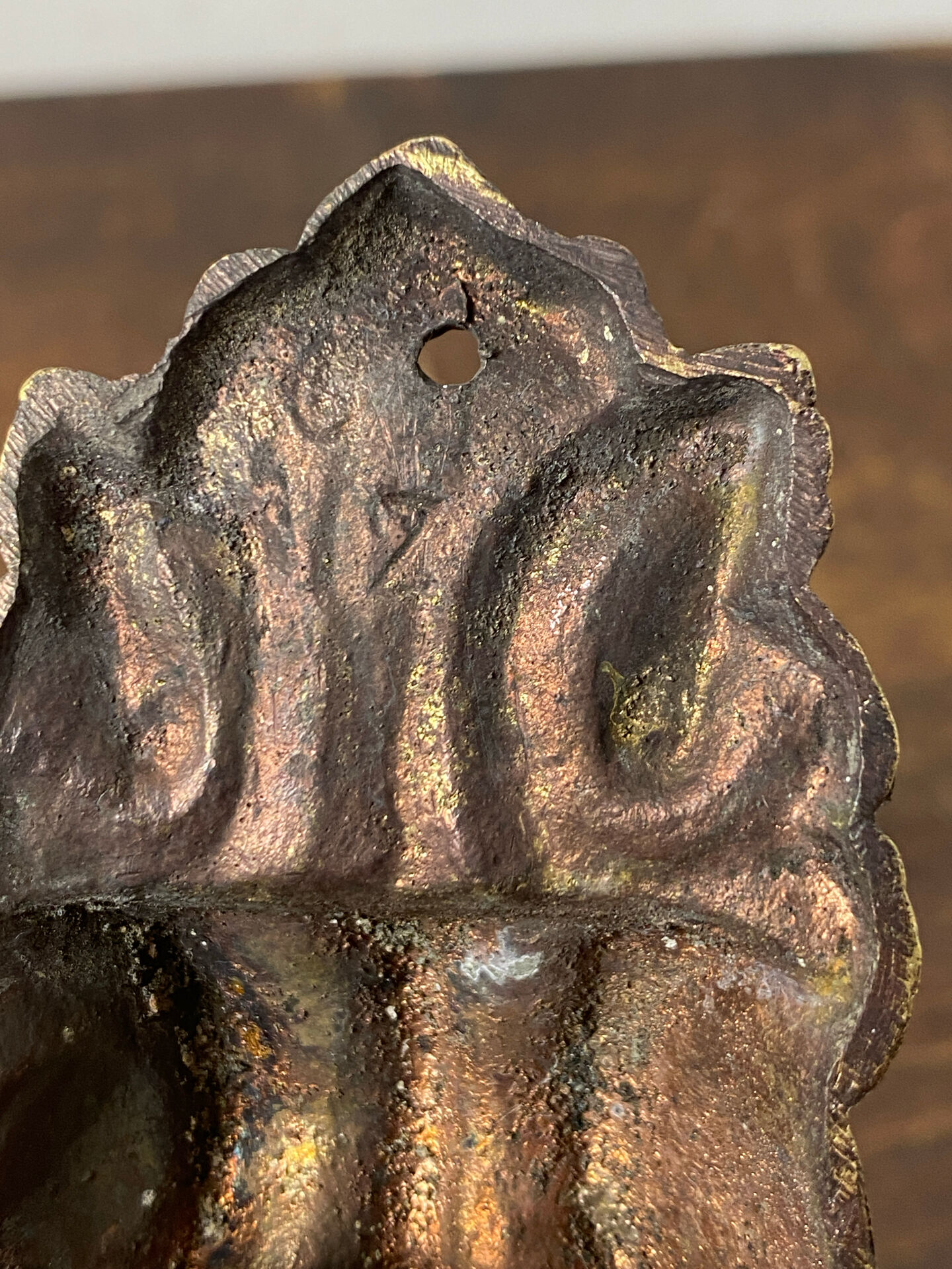 Bronze coat hook, 19th century