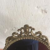 Lot de deux miroirs psychés en bronze