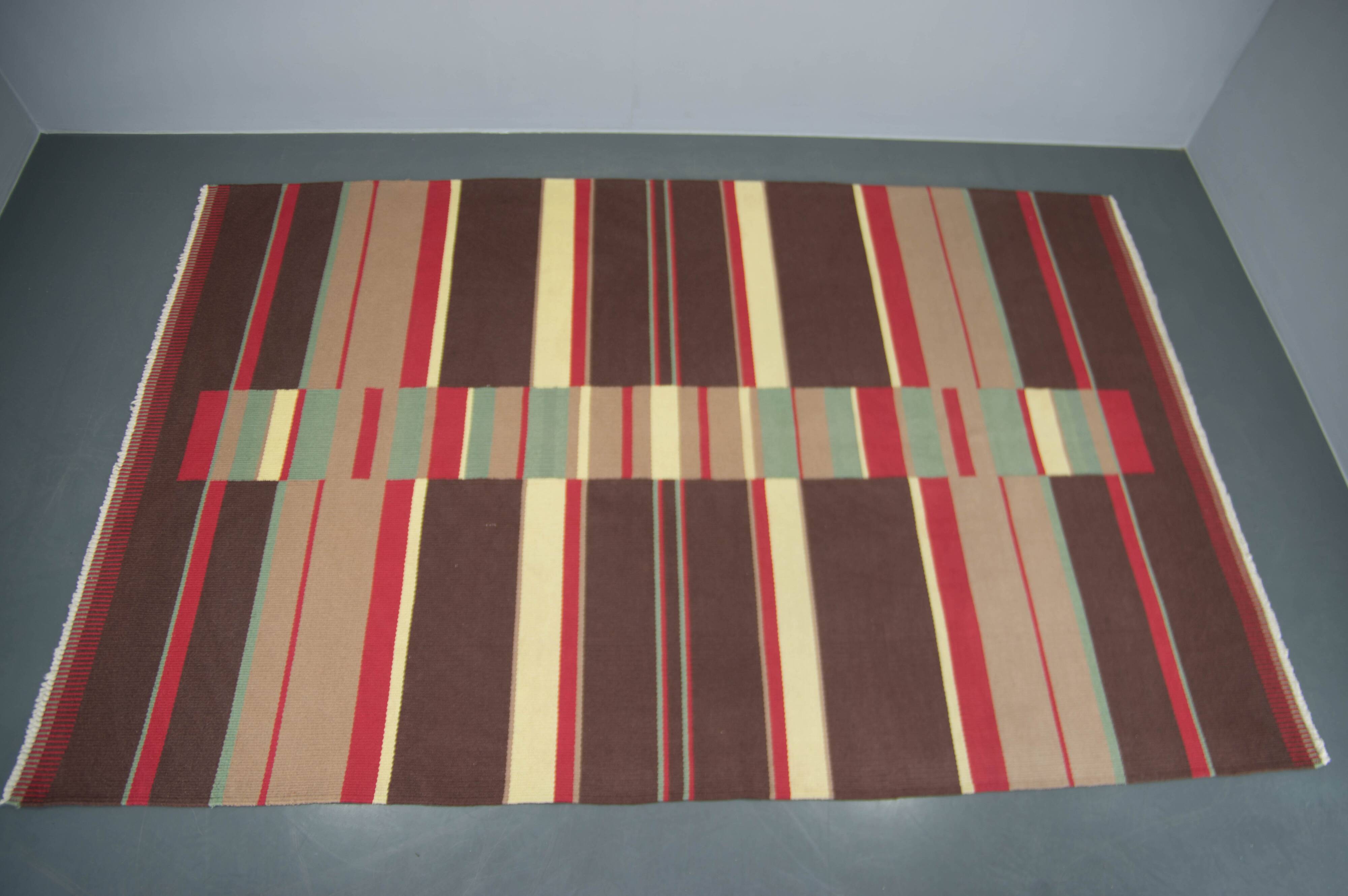 Rare Abstract Modernist Carpet by Antonin Kybal, 1948