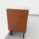 Small vintage storage unit in modernist Scandinavian style in teak from the 60s