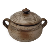 Vintage Signed Stoneware Soup Tureen with Handles