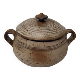Vintage Signed Stoneware Soup Tureen with Handles