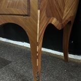 Curved marquetry commode – marble top