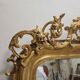 Large antique gilded mirror in Louis Philippe style