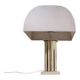 Table lamp in brass and lacquered metal with a fabric shade by Romeo Rega, 1960s.