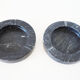 Pair of vintage ashtrays in black marble 1970