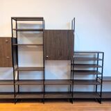 Modular rosewood bookcase by Pierre Guariche for Meurop